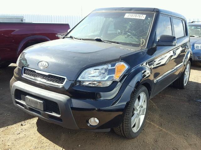 KNDJT2A22A7125890 - 2010 KIA SOUL BLACK photo 2