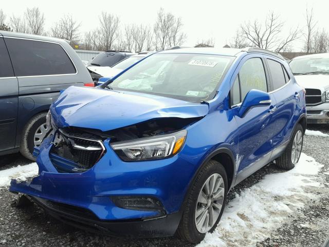 KL4CJASB4HB203644 - 2017 BUICK ENCORE PRE BLUE photo 2