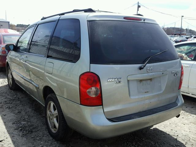 JM3LW28A630367128 - 2003 MAZDA MPV WAGON GRAY photo 3