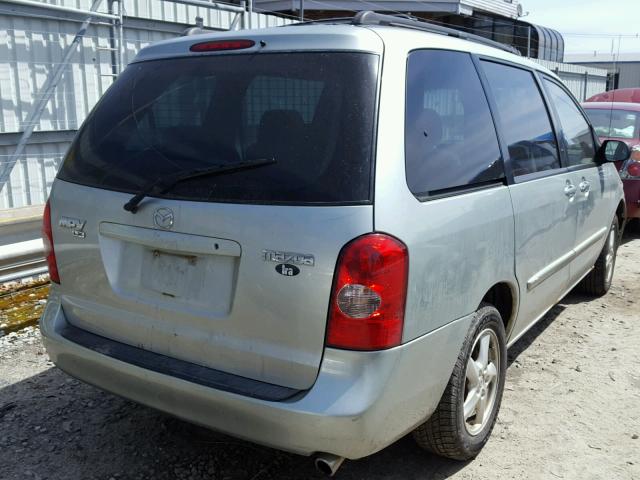 JM3LW28A630367128 - 2003 MAZDA MPV WAGON GRAY photo 4