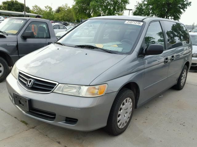 2HKRL18592H541915 - 2002 HONDA ODYSSEY LX GRAY photo 2