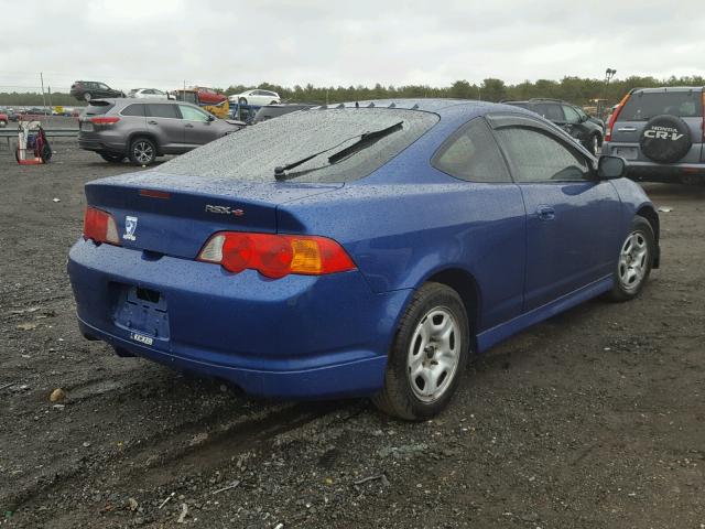 JH4DC53003C020946 - 2003 ACURA RSX TYPE-S BLUE photo 4