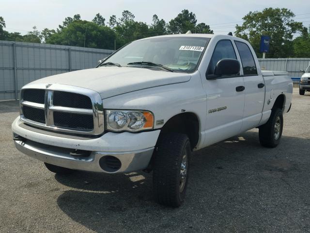 3D7KU28D63G837499 - 2003 DODGE RAM 2500 S WHITE photo 2