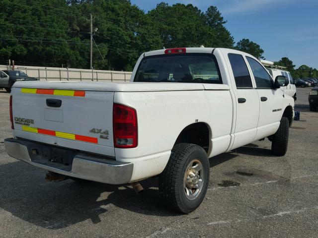 3D7KU28D63G837499 - 2003 DODGE RAM 2500 S WHITE photo 4