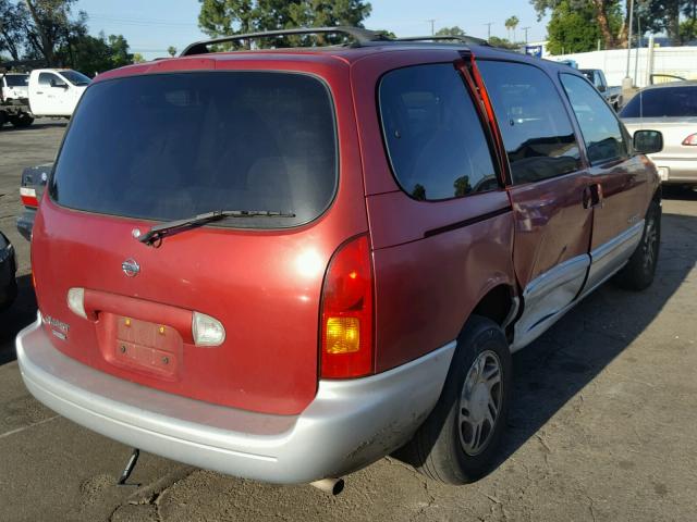 4N2XN11T9YD833750 - 2000 NISSAN QUEST SE RED photo 4