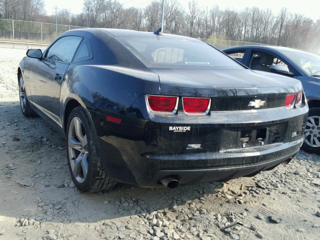 2G1FE1EV7A9192054 - 2010 CHEVROLET CAMARO LS BLACK photo 3