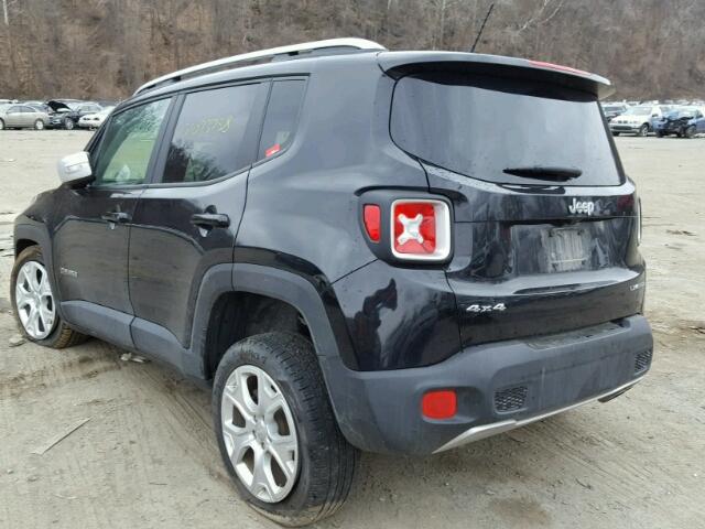 ZACCJBDB9HPF27431 - 2017 JEEP RENEGADE L BLACK photo 3