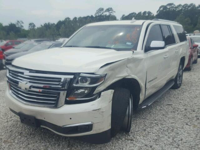 1GNSCKKC2FR611484 - 2015 CHEVROLET SUBURBAN C WHITE photo 2