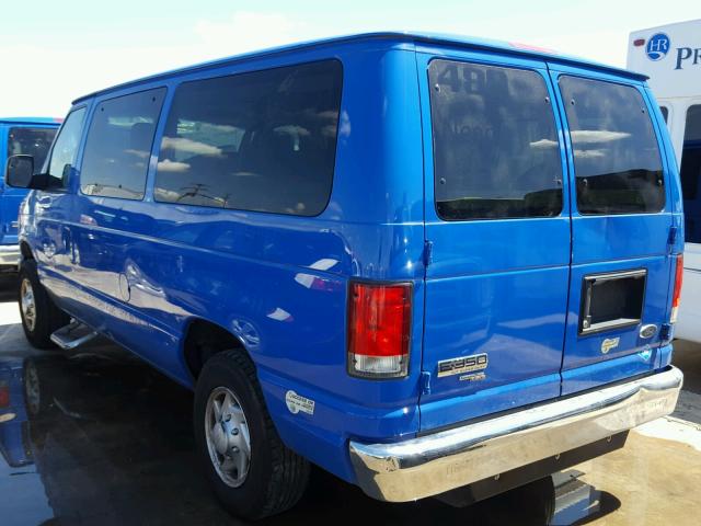 1FMNE3BL5EDA57872 - 2014 FORD ECONOLINE BLUE photo 3