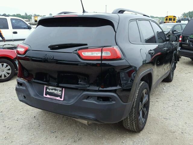 1C4PJLAB9HW585585 - 2017 JEEP CHEROKEE S BLACK photo 4