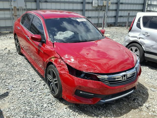 1HGCR2F5XGA241314 - 2016 HONDA ACCORD SPO RED photo 1