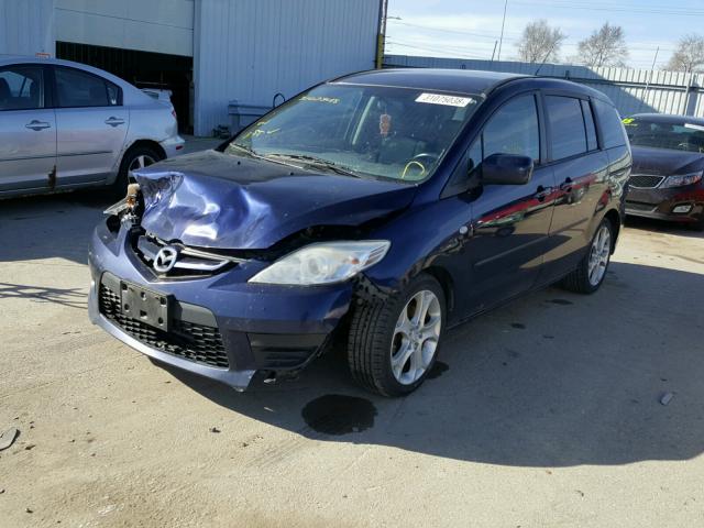 JM1CR29L190353596 - 2009 MAZDA 5 BLUE photo 2