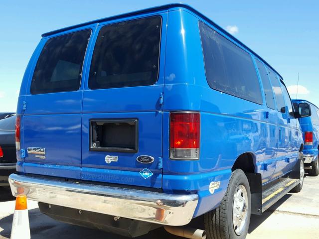 1FMNE3BL3EDA57871 - 2014 FORD ECONOLINE BLUE photo 4