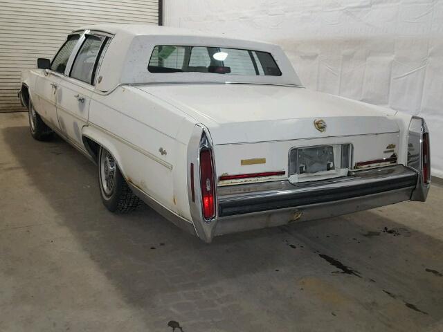 1G6DW51YXJ9718320 - 1988 CADILLAC BROUGHAM WHITE photo 3