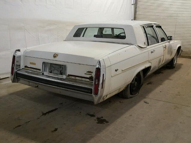 1G6DW51YXJ9718320 - 1988 CADILLAC BROUGHAM WHITE photo 4