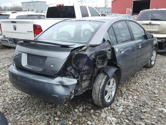 1G8AJ55F47Z169854 - 2007 SATURN ION LEVEL GRAY photo 4