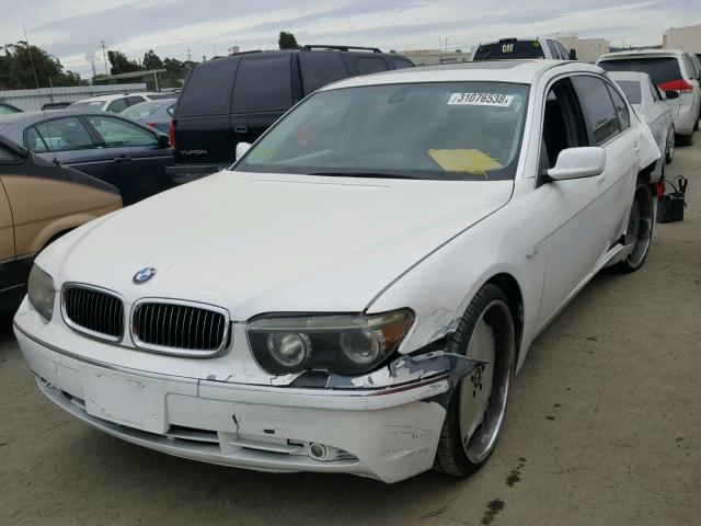 WBAGN634X3DR09584 - 2003 BMW 745 LI WHITE photo 2