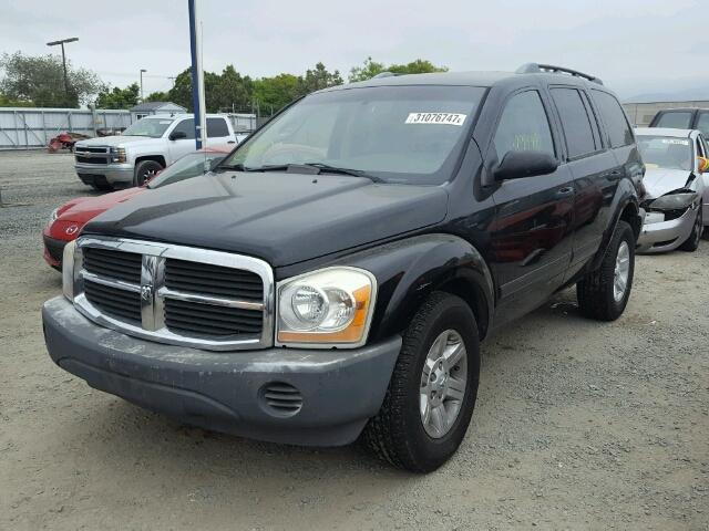 1D4HD38KX5F617637 - 2005 DODGE DURANGO BLACK photo 2