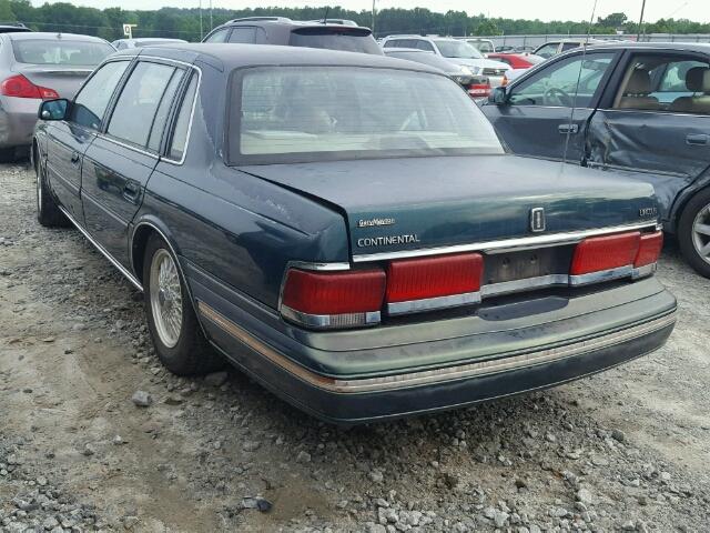 1LNLM9746NY681221 - 1992 LINCOLN CONTINENTA GREEN photo 3