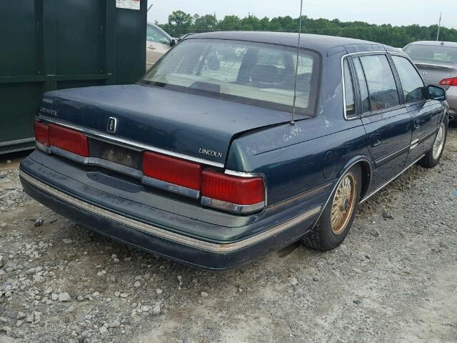 1LNLM9746NY681221 - 1992 LINCOLN CONTINENTA GREEN photo 4