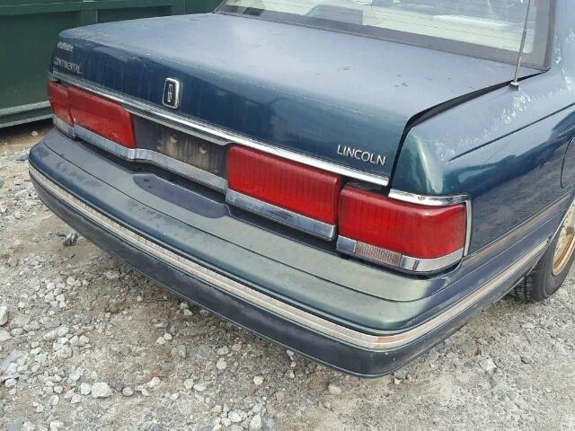 1LNLM9746NY681221 - 1992 LINCOLN CONTINENTA GREEN photo 9