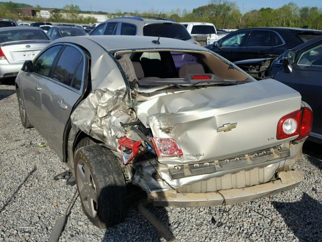 1G1ZG57B19F100215 - 2009 CHEVROLET MALIBU LS 金色 照片 3