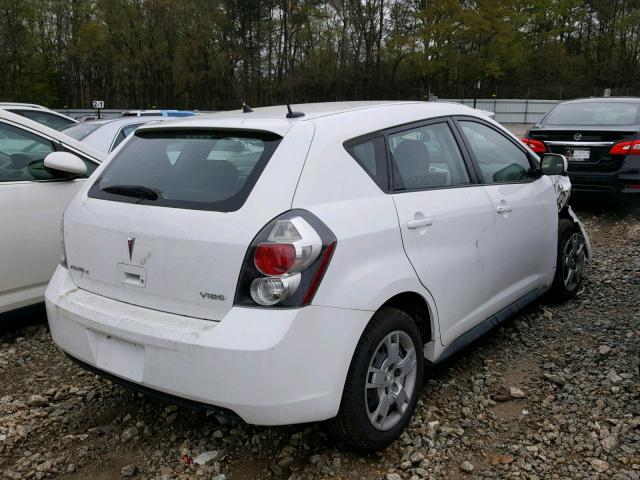 5Y2SP67099Z469576 - 2009 PONTIAC VIBE WHITE photo 4