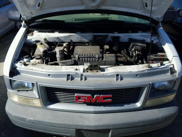 1GTDL19W21B502262 - 2001 GMC SAFARI XT WHITE photo 7