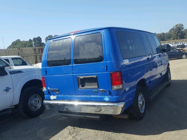 1FBNE3BL7DDA95370 - 2013 FORD ECONOLINE BLUE photo 4