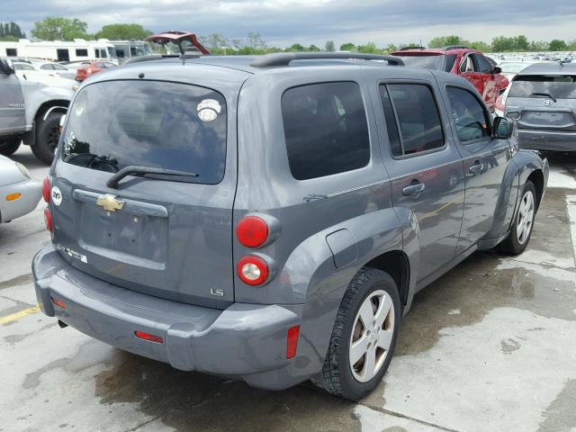 3GNDA13D78S652760 - 2008 CHEVROLET HHR LS GRAY photo 4