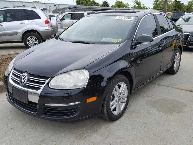 3VWEG71K57M147252 - 2007 VOLKSWAGEN JETTA WOLF BLACK photo 2