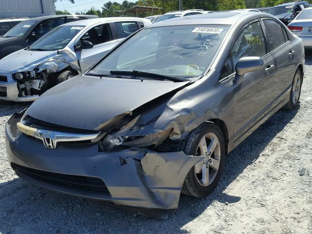 2HGFA16948H349643 - 2008 HONDA CIVIC EXL ნაცრისფერი ფოტო 2