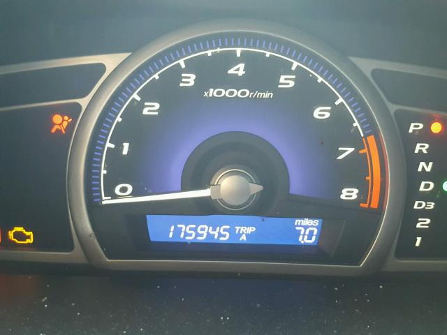 2HGFA16948H349643 - 2008 HONDA CIVIC EXL ნაცრისფერი ფოტო 8