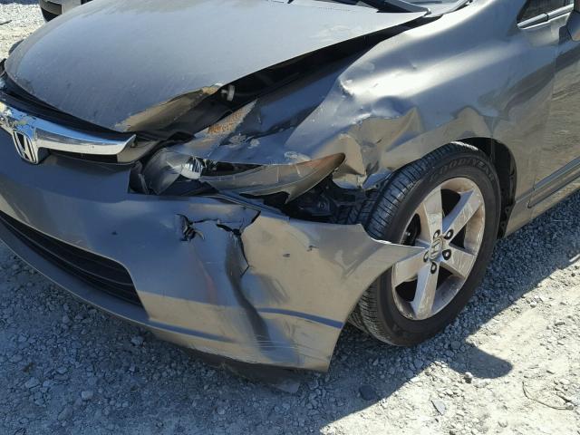 2HGFA16948H349643 - 2008 HONDA CIVIC EXL ნაცრისფერი ფოტო 9