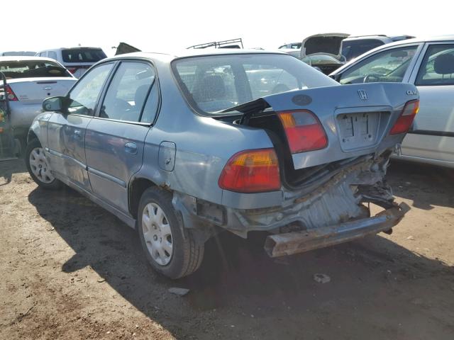 2HGEJ6611YH552508 - 2000 HONDA CIVIC BASE BLUE photo 3