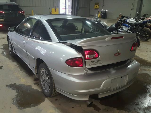 1G1JH12F627427142 - 2002 CHEVROLET CAVALIER L SILVER photo 3