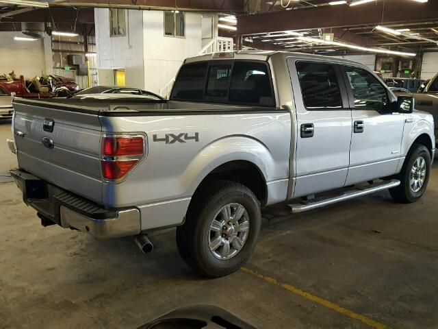 1FTFW1ET4CFA05074 - 2012 FORD F150 SUPER SILVER photo 4