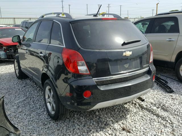 3GNAL3EK4ES514626 - 2014 CHEVROLET CAPTIVA LT BLACK photo 3