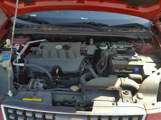 3N1AB61E37L712305 - 2007 NISSAN SENTRA 2.0 BURGUNDY photo 7