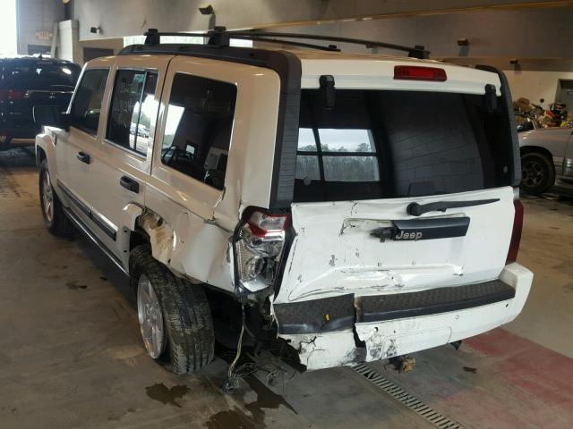 1J8HH48K56C294178 - 2006 JEEP COMMANDER WHITE photo 3