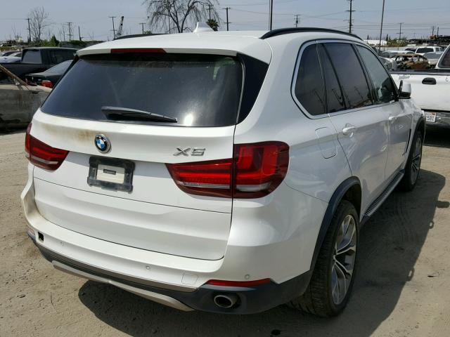 5UXKS4C57E0J95134 - 2014 BMW X5 XDRIVE3 WHITE photo 4