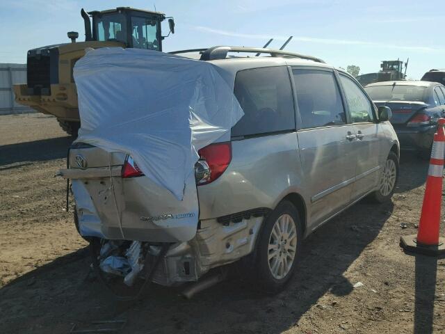 5TDZK22C58S103024 - 2008 TOYOTA SIENNA XLE SILVER photo 4