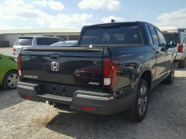 5FPYK3F5XJB003970 - 2018 HONDA RIDGELINE BLACK photo 4