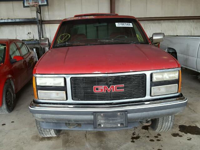 2GTEK19K7P1532466 - 1993 GMC SIERRA K15 RED photo 9