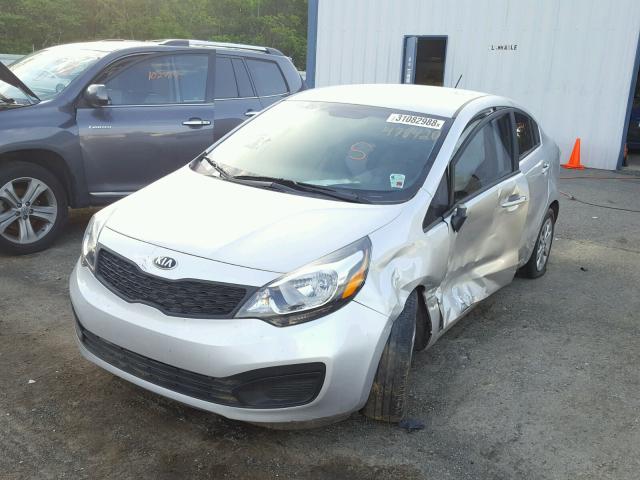 KNADM4A38F6478420 - 2015 KIA RIO LX Արծաթագույն լուսանկար 2