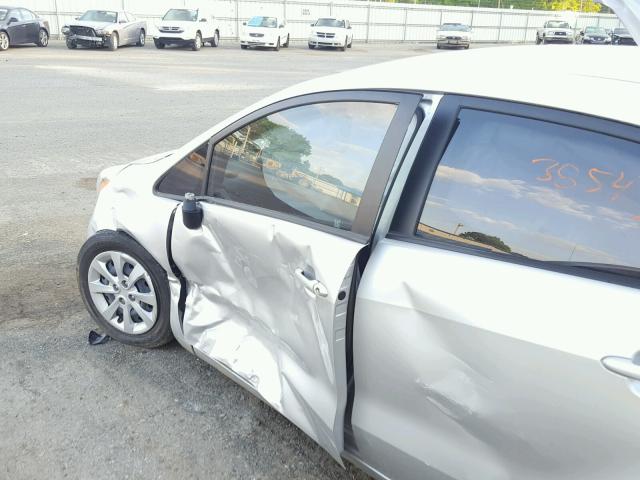 KNADM4A38F6478420 - 2015 KIA RIO LX Արծաթագույն լուսանկար 9