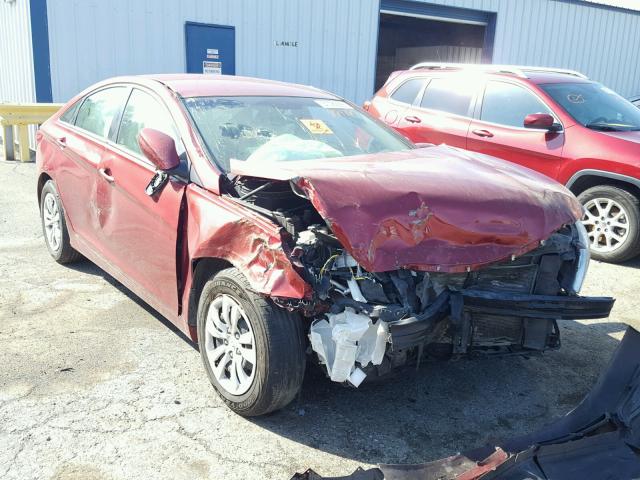 5NPEB4AC7BH094769 - 2011 HYUNDAI SONATA GLS RED photo 1