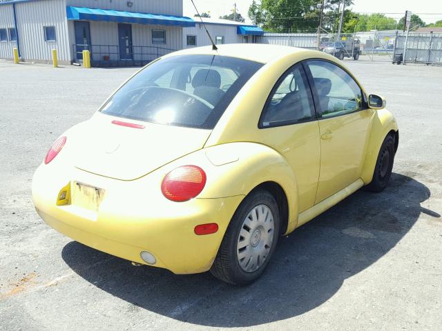 3VWBK21C54M402023 - 2004 VOLKSWAGEN NEW BEETLE ყვითელი ფოტო 4
