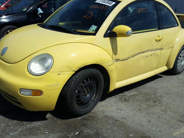 3VWBK21C54M402023 - 2004 VOLKSWAGEN NEW BEETLE ყვითელი ფოტო 9