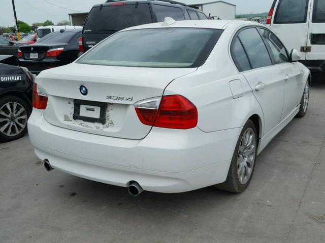 WBAVD53588A010910 - 2008 BMW 335 XI WHITE photo 4